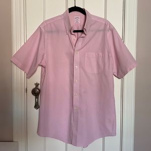 Brooks Brothers Non-Iron Short Sleeve Button-Down, Size 15 1/2
